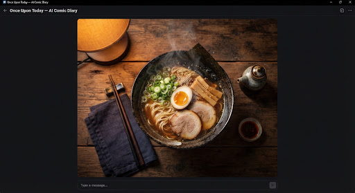 Steaming bowl of shoyu ramen with scallions and a soft-boiled egg on a wooden table under warm lamplight